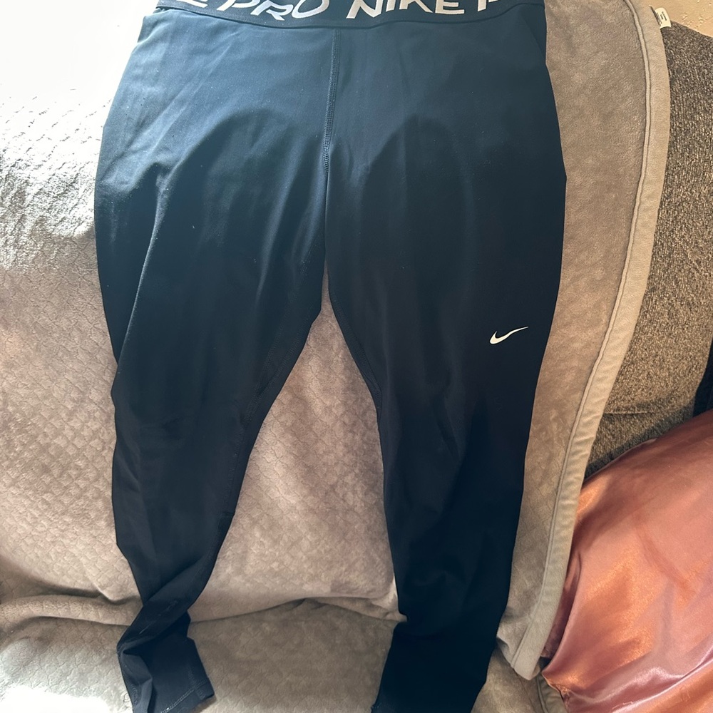 Nike Black Leggings Athletic Fit